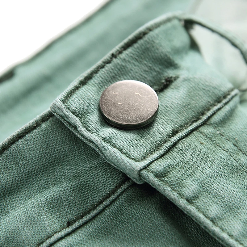 Новые эластичные Простые джинсовые брюки мужские мотоциклетные джинсы Мужская