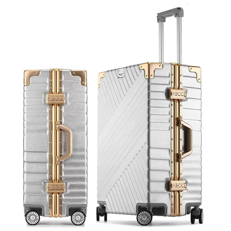 20&quot24&quot26&quot29&quot inch aluminum frame suitcase box strong business trolley luggage bag on wheels | Багаж и сумки