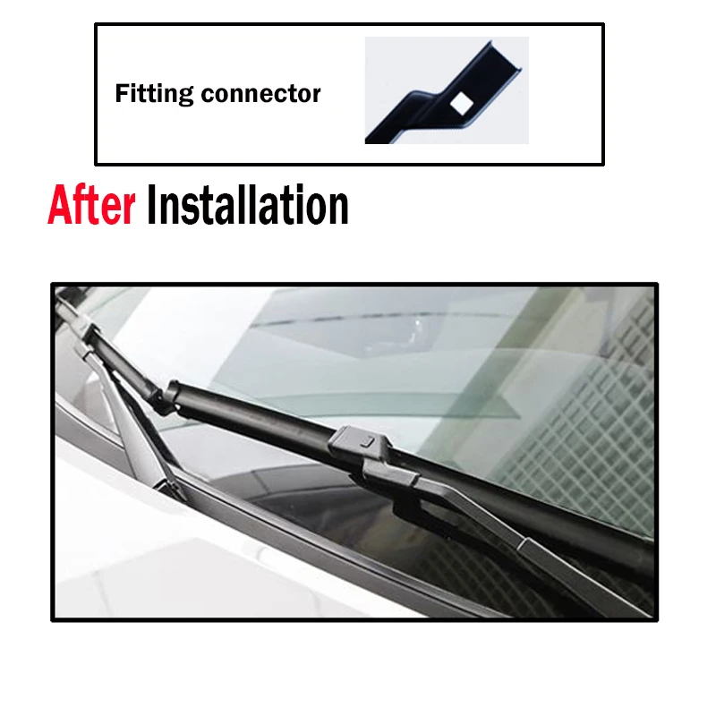 XUKEY Front Rear Windscreen Wiper Blades For VW polo MK 4 Typ 9N3 9N Windshield Window 2006 2007 2008 2009 21'' 19'' 13'' |