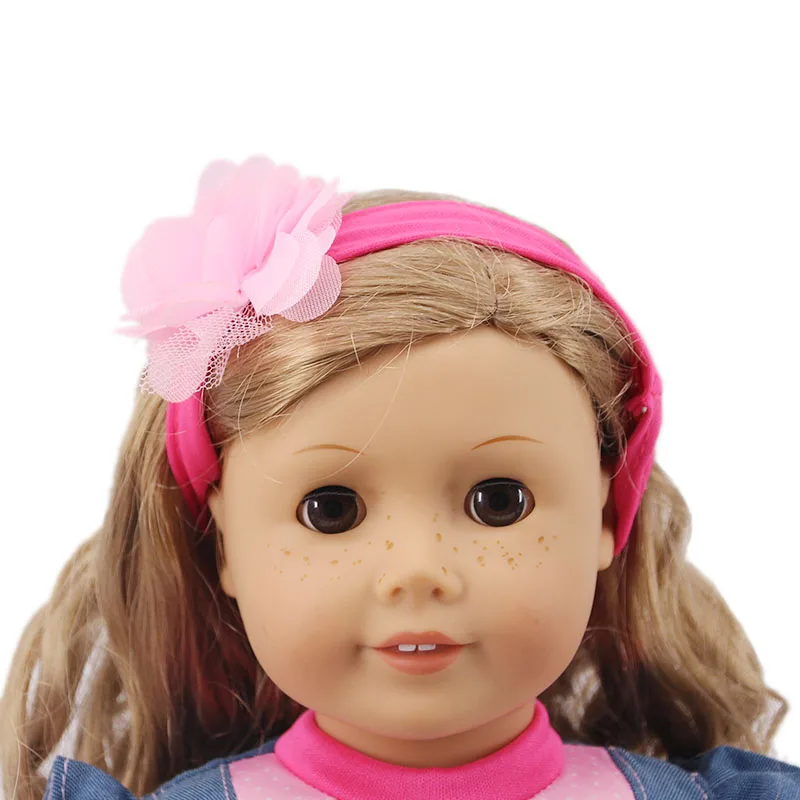 Модная кукольная одежда комбинезон из двух частей = + резинка для волос 18 дюймовой