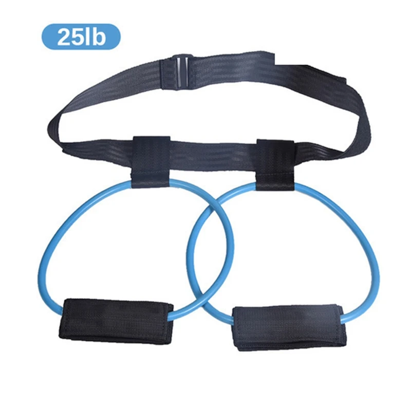 

15-35Lb Fitness Booty Butt Training Band Pedal Exerciser Resistance Bands Adjustable Waist Belt for Glutes Legs Muscle Workout