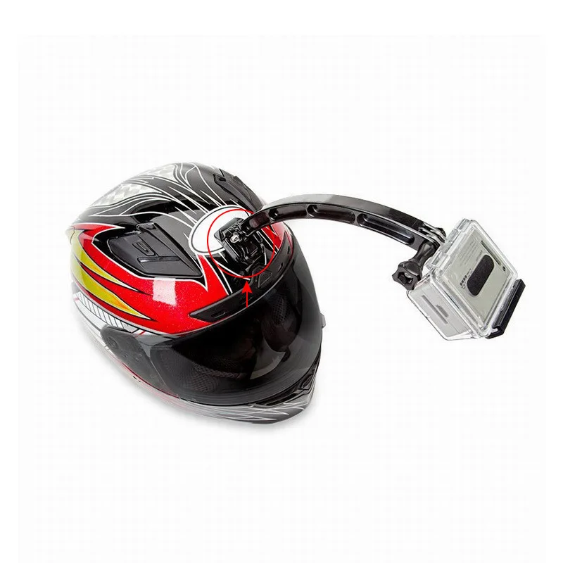 

2pcs gopro sports camera accessories helmet surfboard flat arc base/3m adhesive tape strong double-sided adhesive