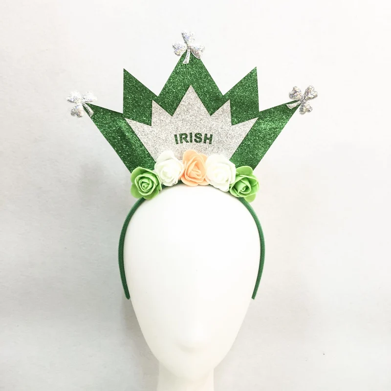 Повязка на голову с цветами из ЭВА в виде короны ирландский праздничный