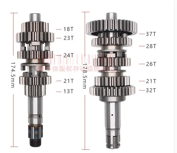 Главная ось и вал в сборе шпинделя/стандартная зубчатая коробка передач с