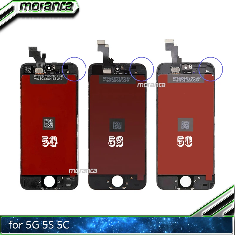 100% протестированный Полный ЖК дисплей для iphone 5 5G 5S 5C с кодирующий
