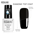 Гель-лак ROSALIND с бриллиантами, верхнее покрытие, УФ-лампа, гель, не впитывается, укрепляющий, 7 мл, долговечный, для дизайна ногтей, маникюрный гель, лак, праймер