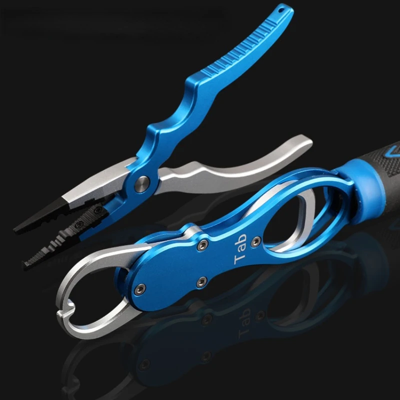 

Portable Fish Pliers Multifunction Fish Grips with Weighing Metal Fish Lip Control Scissor Non-slip Fishing Grip Set Fish Tackle