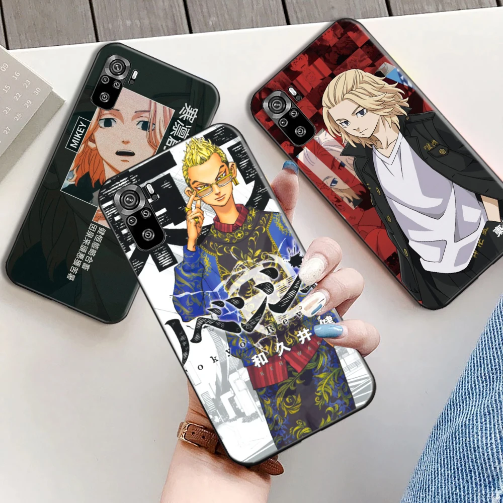Anime Tokyo Revenger Phone Case For Xiaomi Redmi Note 10S 9S Note 9 Pro Funda Back Cover Soft TPU Carcasa Japan Cartoon Hinata