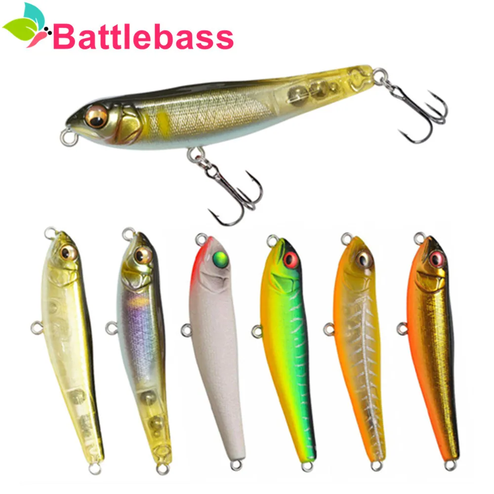 BATTLEBASS 2021 Новый вся глубина Penicl приманки 71 мм 7g опускается на дно Sitckbait поверхности