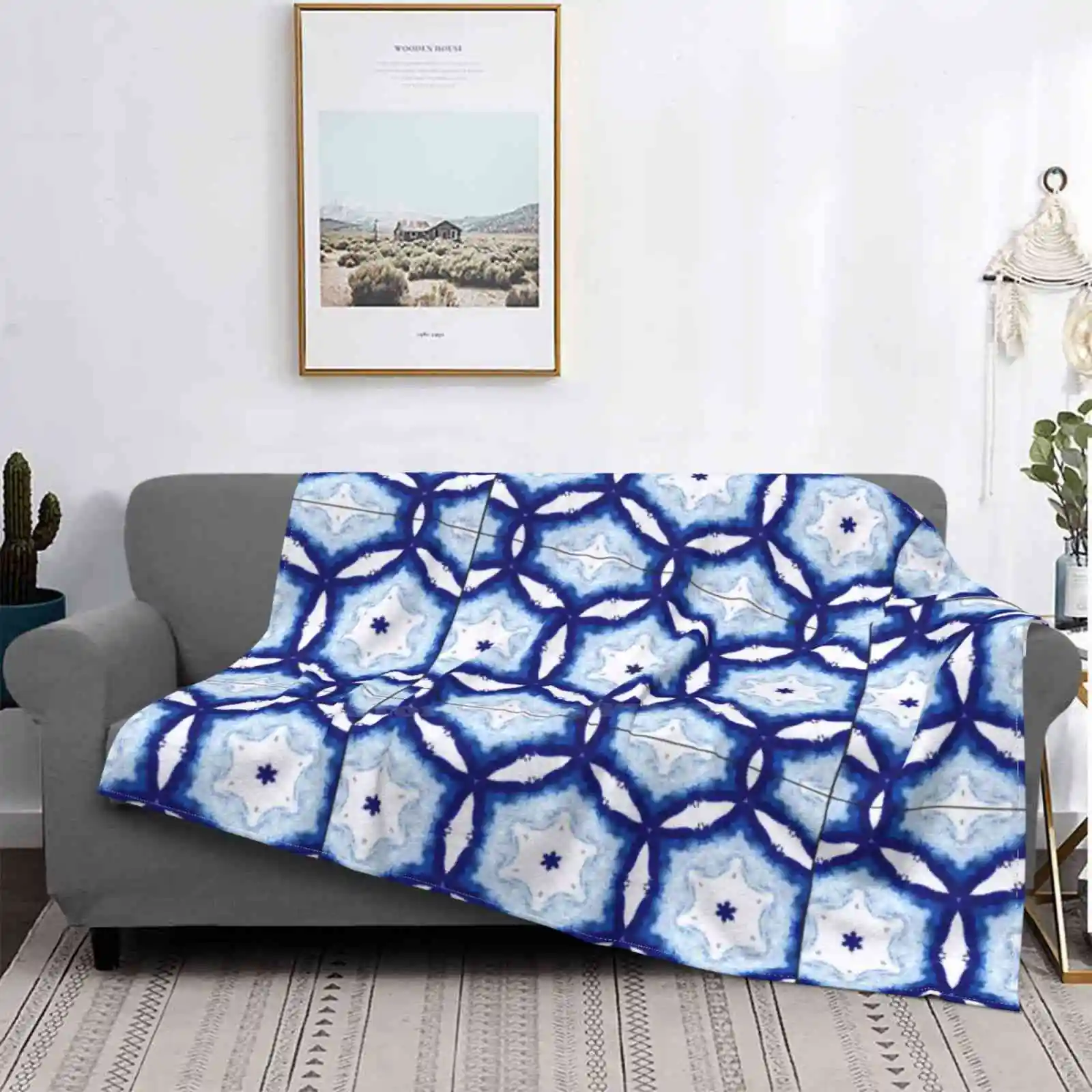 Новая распродажа Фланелевое мягкое одеяло с принтом на заказ фракталы