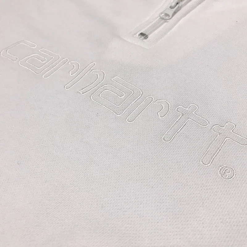 

High Street Fashion Brand Half Zipper Stand Collar Pullover Harajuku Men's Sweater High Quality Loose Oversized Men's Clothing
