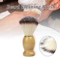 professional mens shaving brush with wooden handle soap foaming beard moustache shave brush