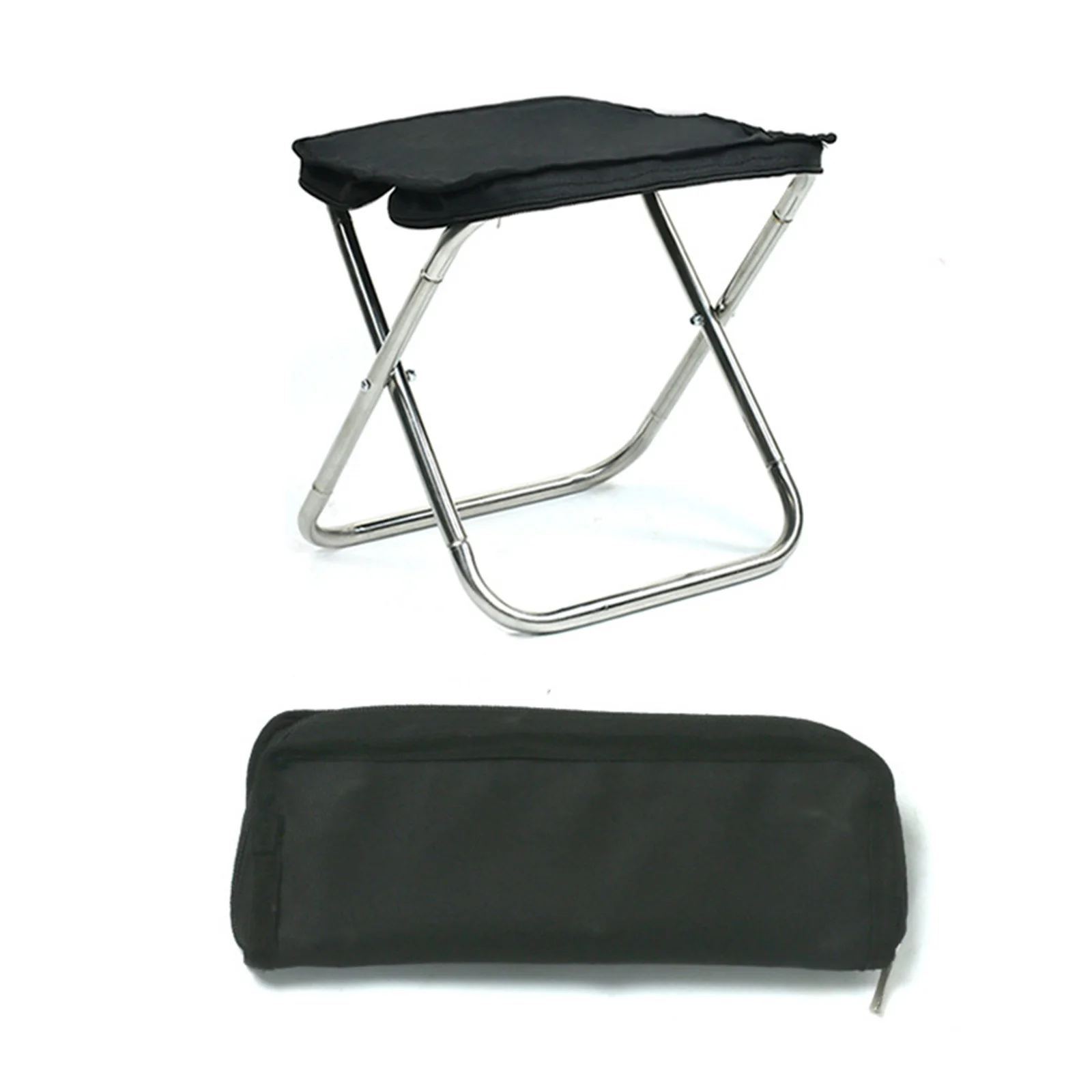 Стул складной из нержавеющей стали для кемпинга 2 цвета | Спорт и развлечения