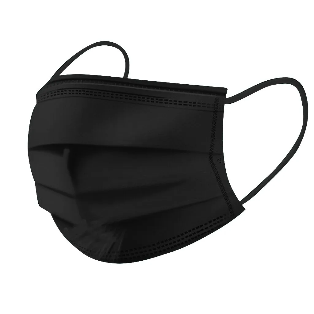 

30PC outdoor adult mask non-woven fabric 2-layer meltblown fabric 1-layer thickened mask (with box) 50*