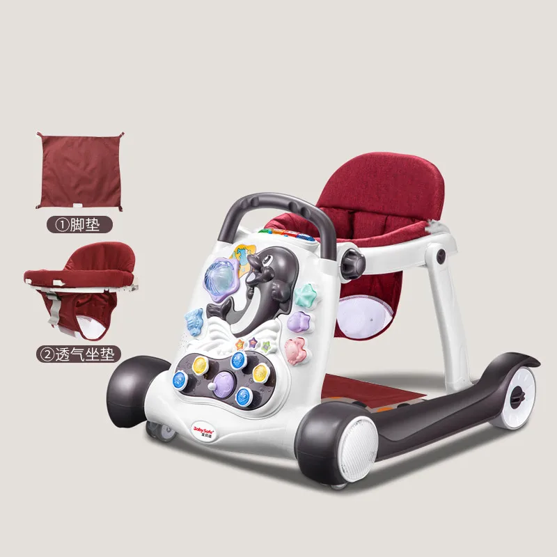 Безопасные ходунки для детей многофункциональные с защитой от опрокидывания