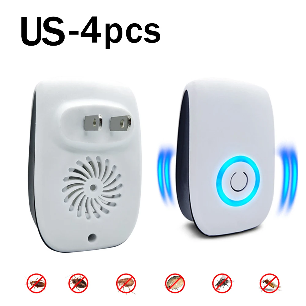 4 шт бытовой вредителями отклонить ультразвуковой Электроника от москитов