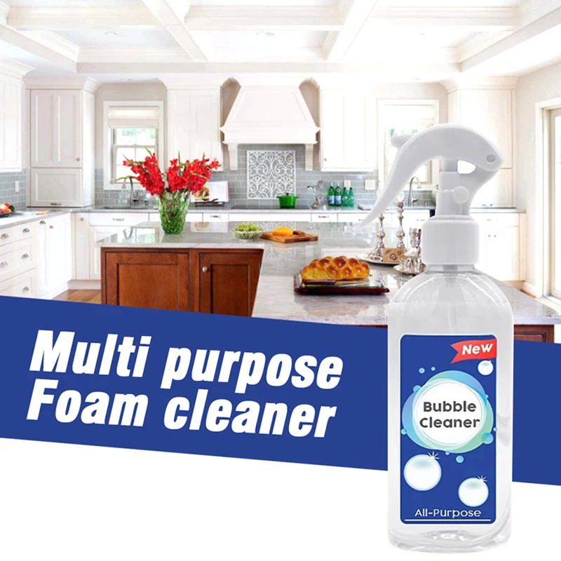 

High Kitchen Grease Cleaner Rust Remove Multi-Purpose Foam Cleaner Bubble Cleaner Household Cleaning Tool Bubble Spray LG66