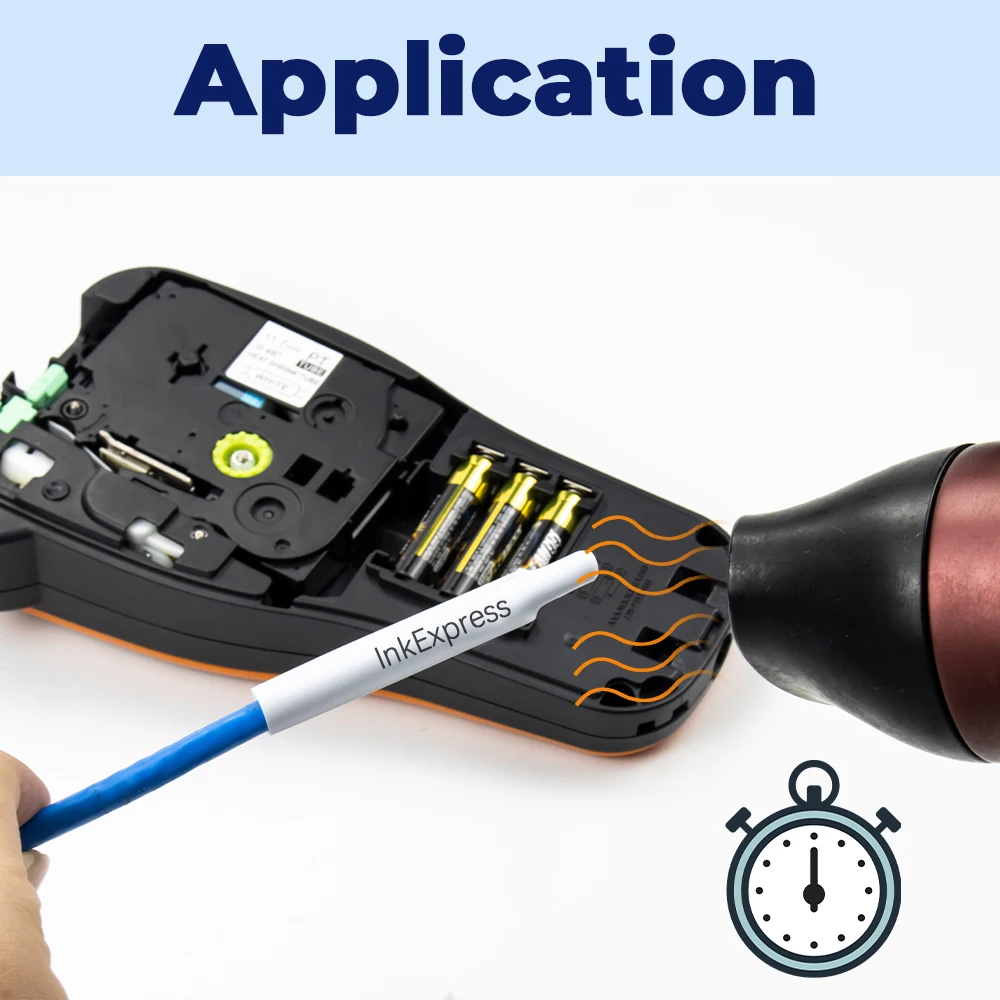 9 мм этикетки для Brother терм усадочная трубка 621 запечатанных лент черный на желтом