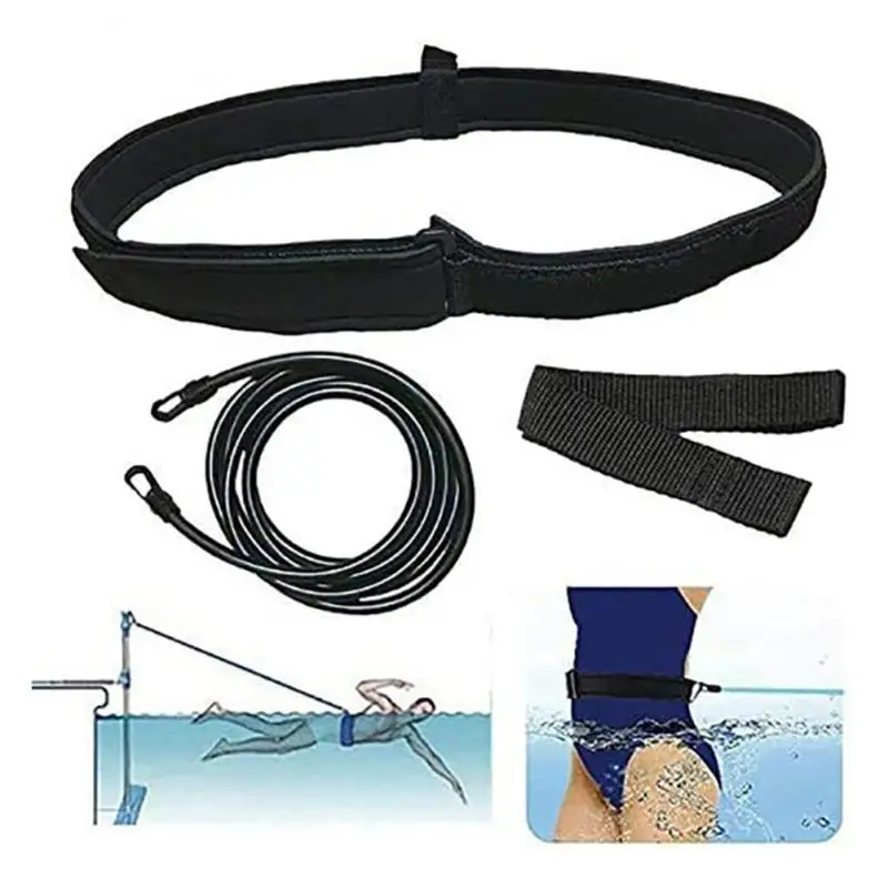 

4M Swimming Training Belt, Swimming Harness Static Swimming Belt, Swimming Bungee Rope Resistance Band
