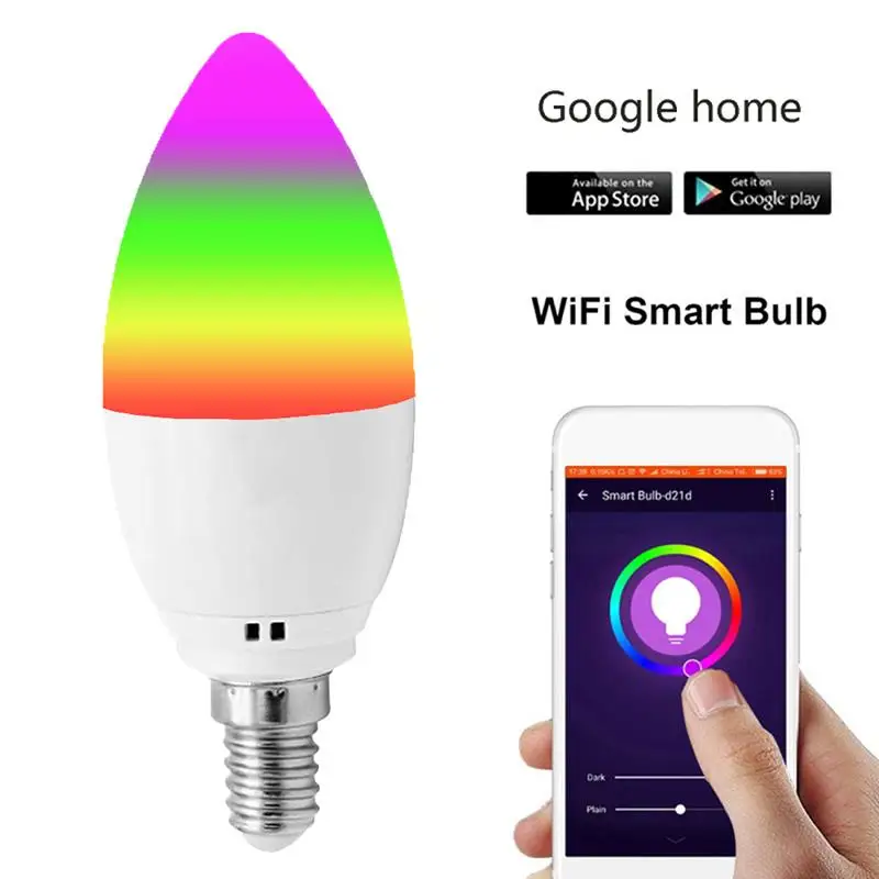 

WIFI Control LED Lamp LED Bulb LED Light Bulb Decoration Party Home Bedroom Wireless Super Bright Durable for Google Home