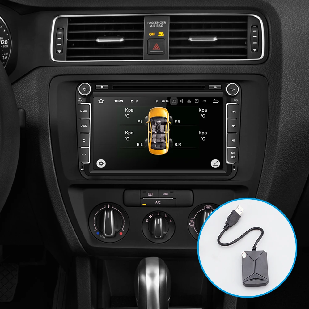 Монитор давления в шинах Isudar для серии Android автомобильный мультимедийный плеер