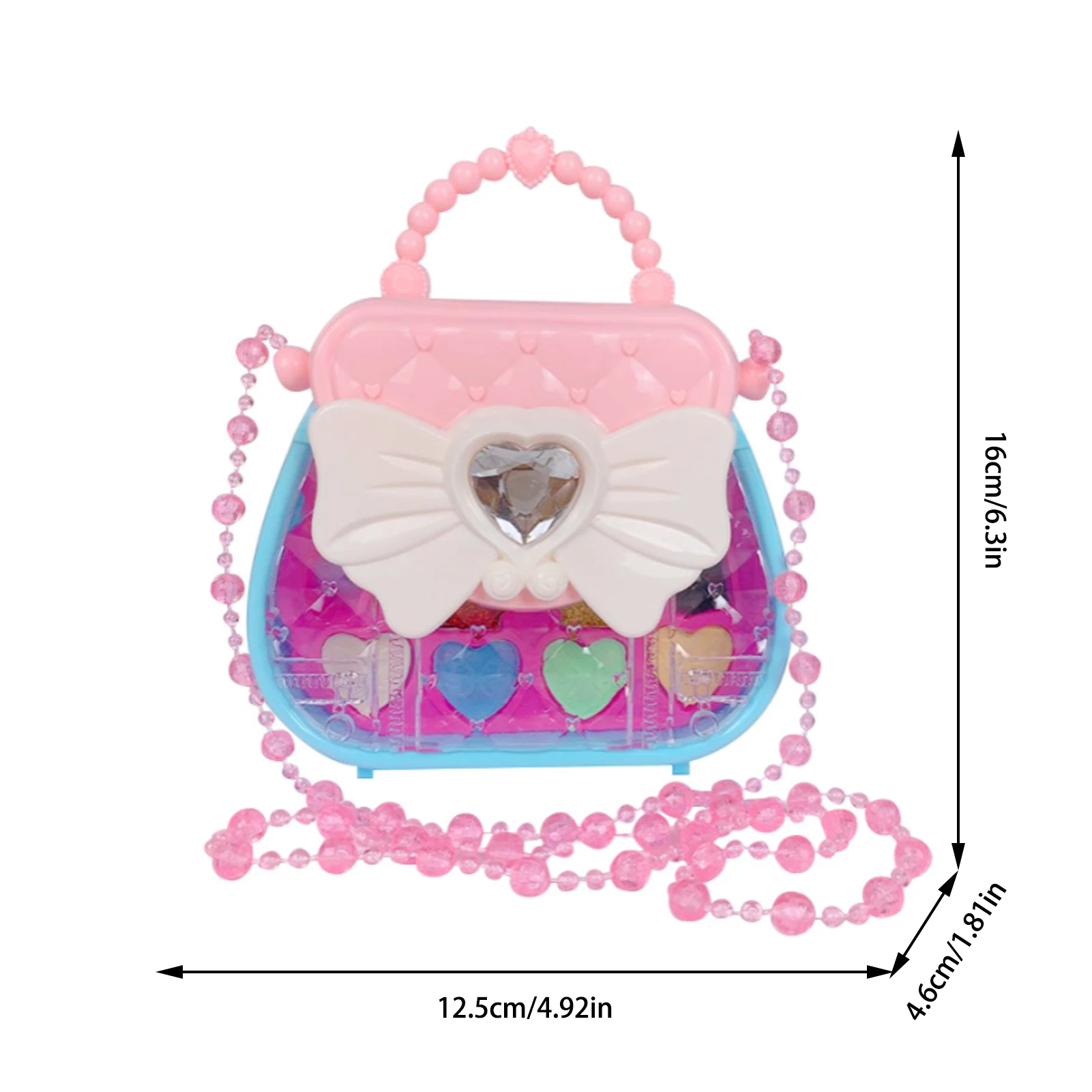 

Makeup Toys For Girls With Cute Bag Kids Simulation Toy DIY Dressing Baby Cosmetic Princess Pretend Play For Children Play House