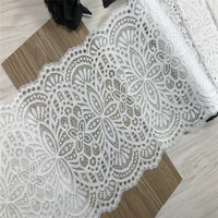 stretch scalloped lace bra sewing accessories trim white elastic vintage lace for wedding dress needle work