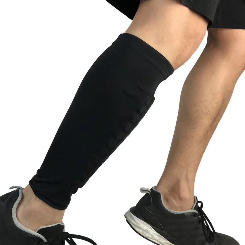 1Pcs Leg Calf Sleeve Gym Sport Football Shin Guard Protector Soccer Honeycomb Compression Cycling Running Leg Warmers