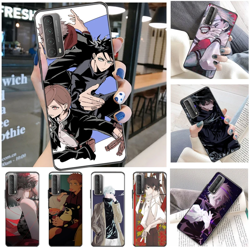 

Jujutsu Kaisen Yuji Itadori Satoru Gojo Fushiguro Megumi Sukuna Phone Case For Huawei P Smart Z 2019 2021 Back Cover Funda
