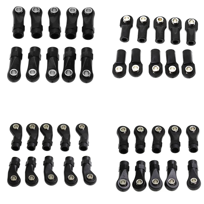 

10 шт., пластиковые шарики M4 со звеньями для гусеничного автомобиля 1/10 RC, Axial SCx10 II 90046 TRAxxAS TRx4