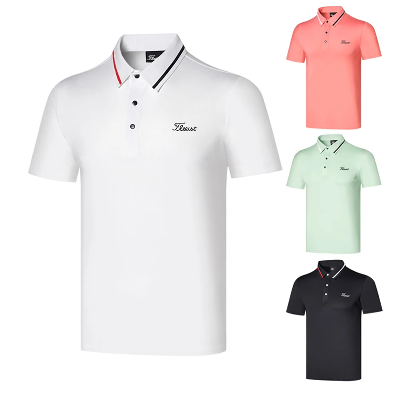 Golf Wear Men's Summer Short-sleeved Outdoor Sports Quick-drying Breathable Polo Shirt T-shirt