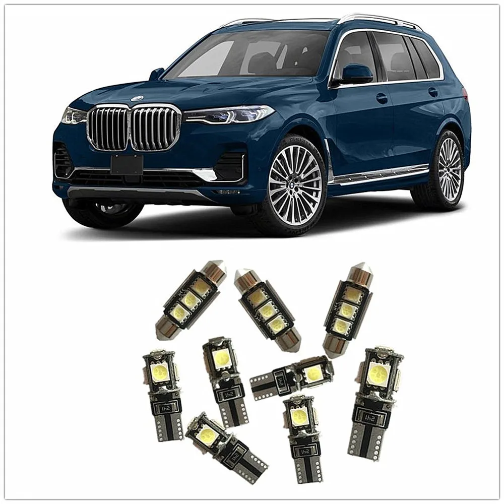 9 шт. Белый светодиодный интерьер посылка комплект для BMW X1 X3 X4 X6 X5 M3 M4 M5 M6 Карта