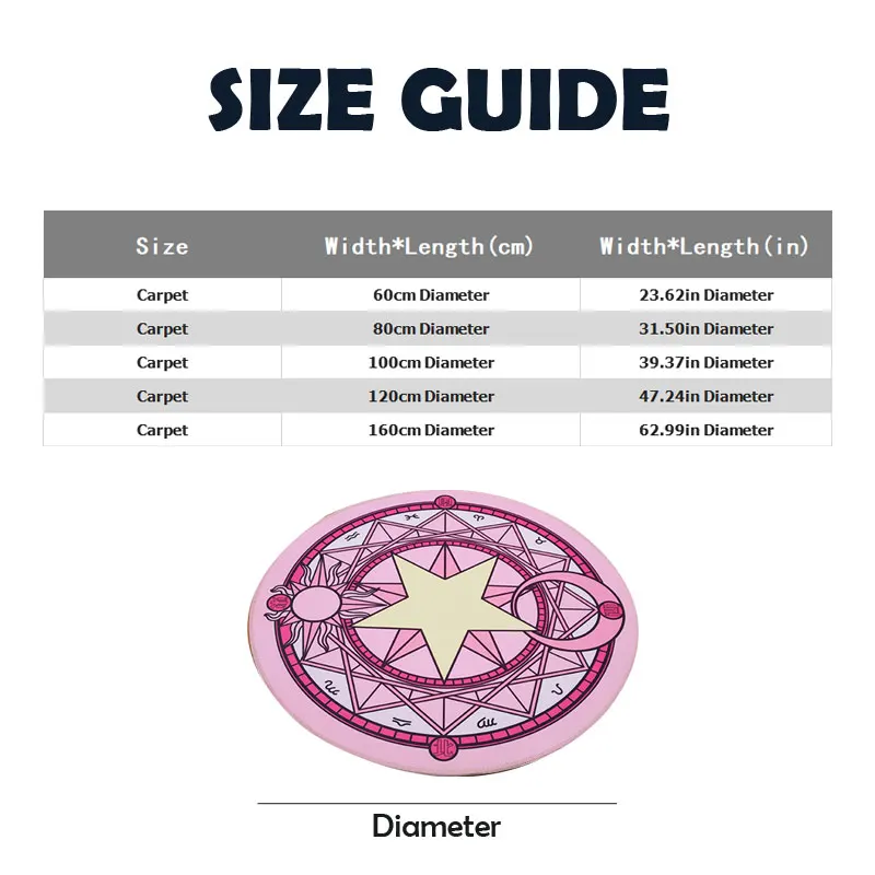 anime sakura magic array carpet mat carpet door mat anti slip living room rug coffee table carpet bedroom floor mat home decor free global shipping