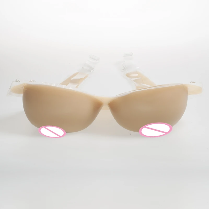 

800g/pair Strap-On Tits Artificial Silicone Breast Fake Boobs Transgender Breast Forms Crossdressing As Women