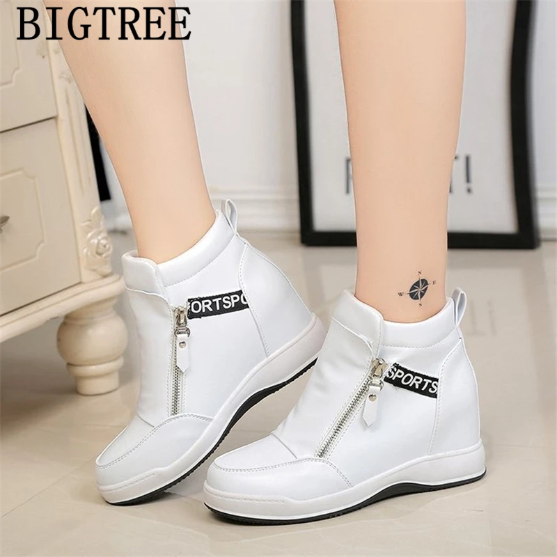 Папа обувь на танкетке Кроссовки для женщин платформе с высоким каблуком женские