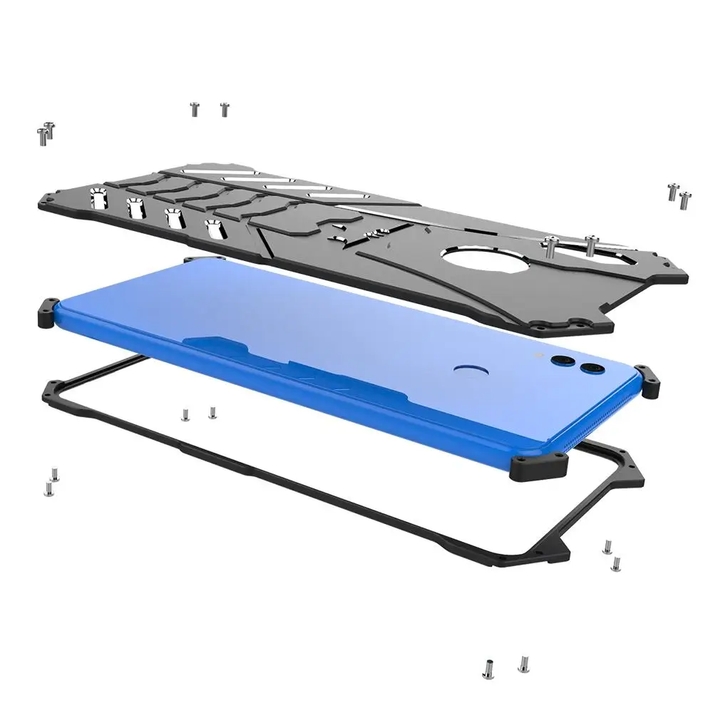 Бэтмен Летучая мышь алюминиевый бампер Броня чехол для телефона huawei Honor Note 10 20 Pro 9