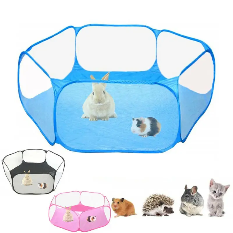 

Portable Pet Cat Dog Cage Tent Playpen Folding Fence For Hamster Hedgehog Small Animals Breathable Puppy Cat Rabbit Guinea Pig