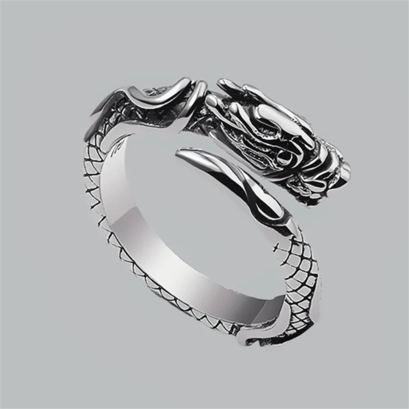 2020 Бесплатная доставка властные женские кольца со знаками Зодиака мощный дракон
