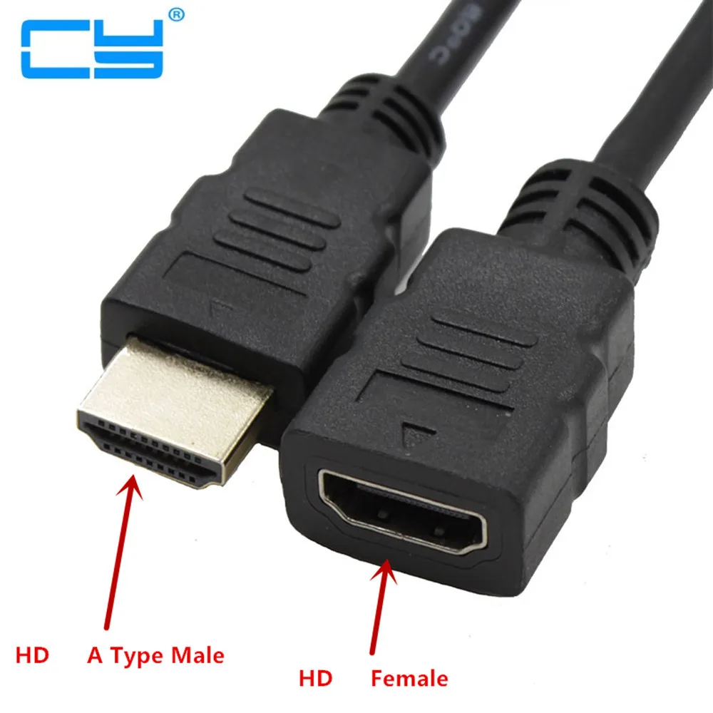 

Кабель-удлинитель HDMI-совместимый типа А (папа)-HDMI (мама), 10 см, 30 см, 50 см