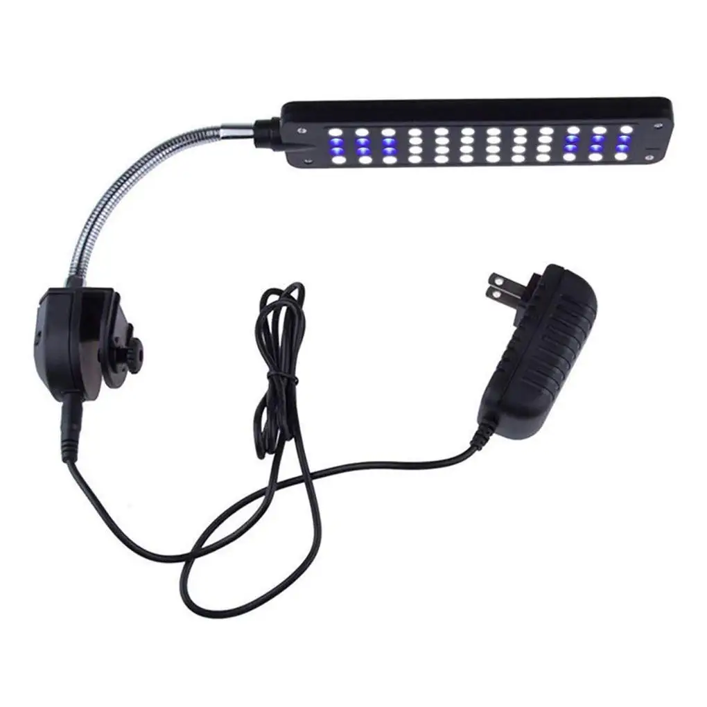 48 LEDs 100-240 В Высокий люмен клип-на аквариуме светодиодный светильник ing для водных растений Aqualandscaping светильник s светильник для аквариума синий белый светодиодный s - Цвет: 48 LEDs