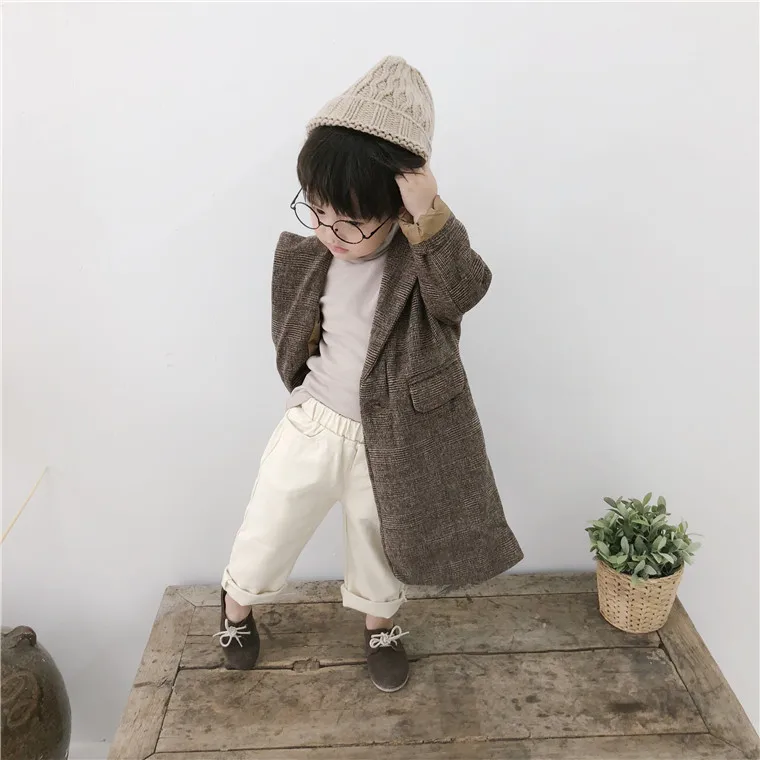 Новинка пальто для маленьких мальчиков плотная куртка Детское размеры от 12