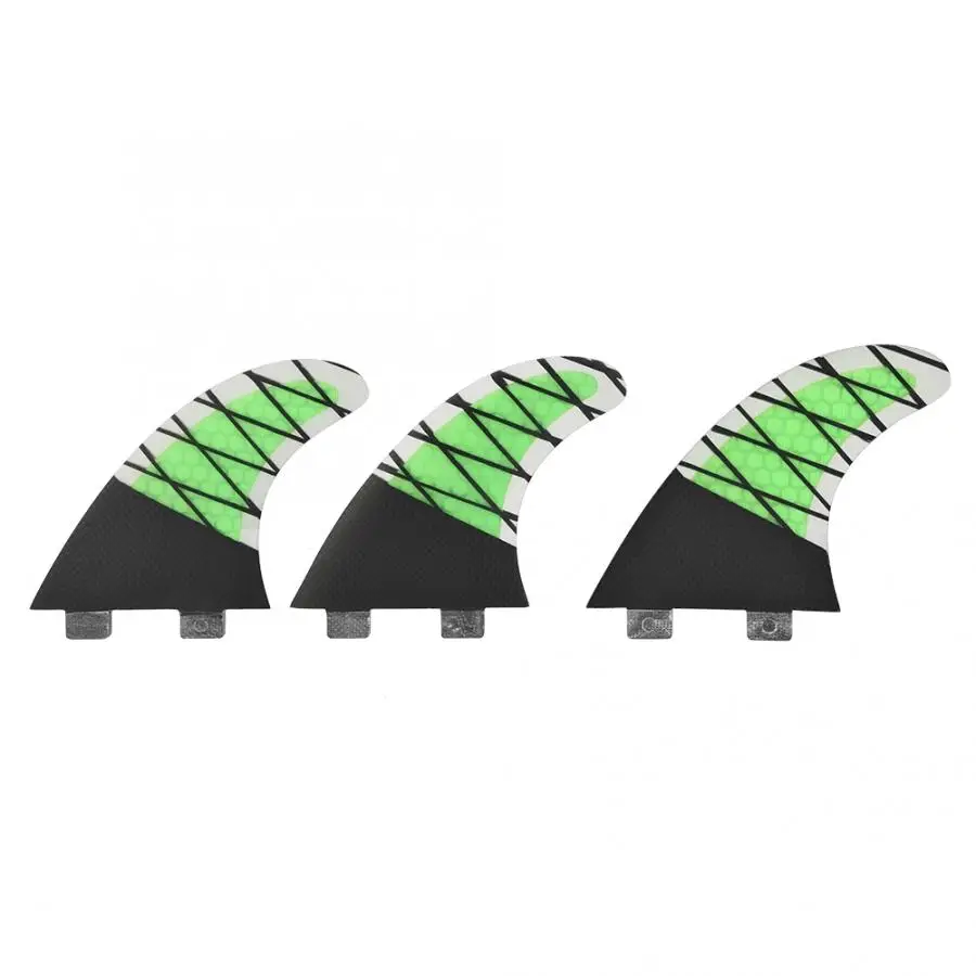 Surfing Board Fins Thruster FRP + Carbon Fiber FCS Single Head Surfboard Fin Tri Set (G5 Size) | Спорт и развлечения