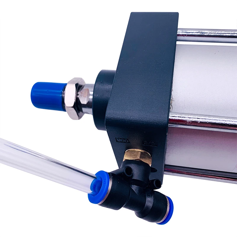 

SC Standard Air Cylinders Bore 32~63mm Double Acting Pneumatic Cylinder 75~150mm Stroke Stainless Steel Cylinder Free Hardware