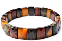 red yellow blue tiger eye 13x10 the surface of the cut exquisite bracelet