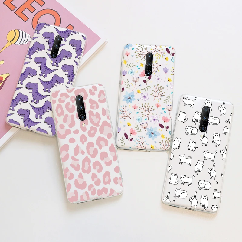 Чехол для Oneplus 7 Pro мягкий прозрачный чехол из ТПУ с мраморным цветком One Plus oneplus 7pro