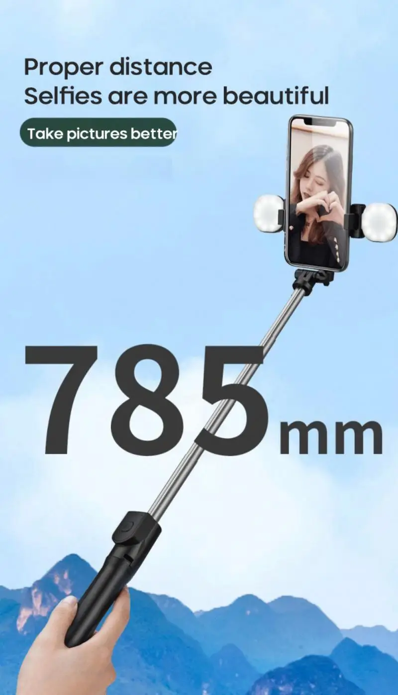 Портативная селфи-Палка с Bluetooth складной штатив мягким кольцом для съемки фото и