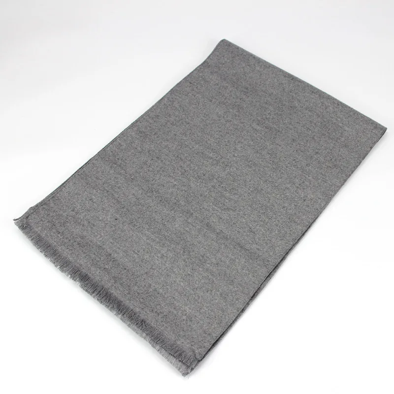 light gray 180*30 см мужские шарфы осень зима вельветовые шарфы чистый цвет Мужские шейки кашемировый шарф для пары Высокое качество теплый длинный шарф - Цвет: light gray