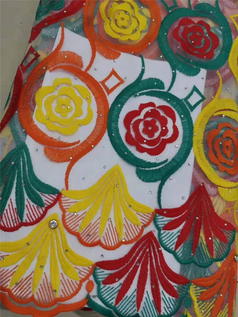 Высокое качество Французский Тюль Цветочная кружевная ткань 2020 африканская