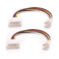 4 pin molex ide male to 4p ata female power supply cable to floppy drive adapter computer pc floppy drive connector cord psu 1pc