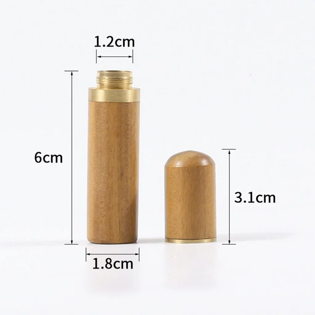 Handmade Leather Tools Production Needle Storage ToolsSandalwood Tube Holder DIY sewing needle storage box | Дом и сад